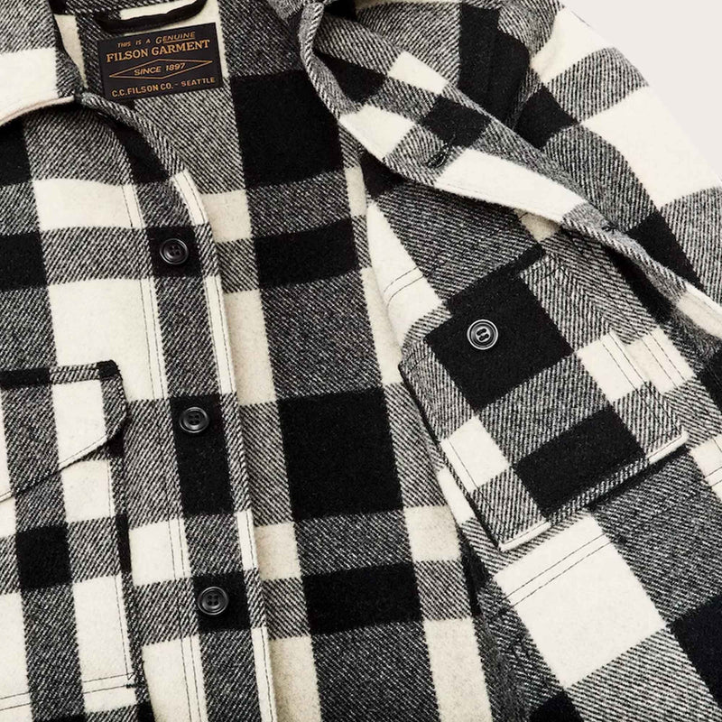 Mackinaw wool cruiser jacket di Filson | Natural / black heritage plaid (Multicolour)