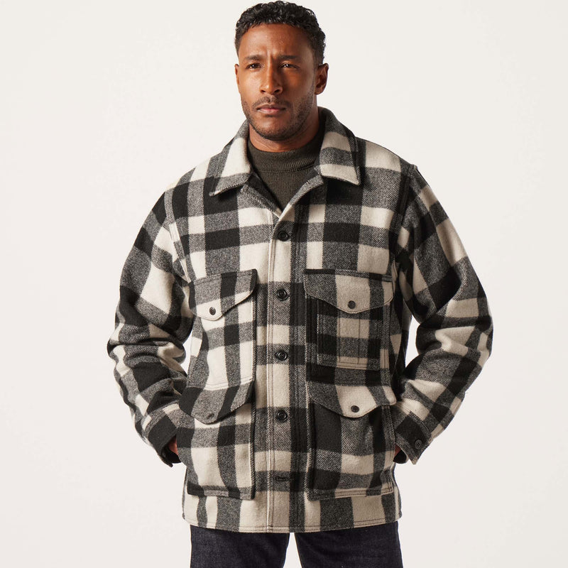 Mackinaw wool cruiser jacket di Filson | Natural / black heritage plaid (Multicolour)