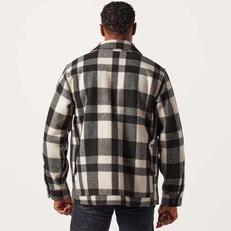 Mackinaw wool cruiser jacket di Filson | Natural / black heritage plaid (Multicolour)