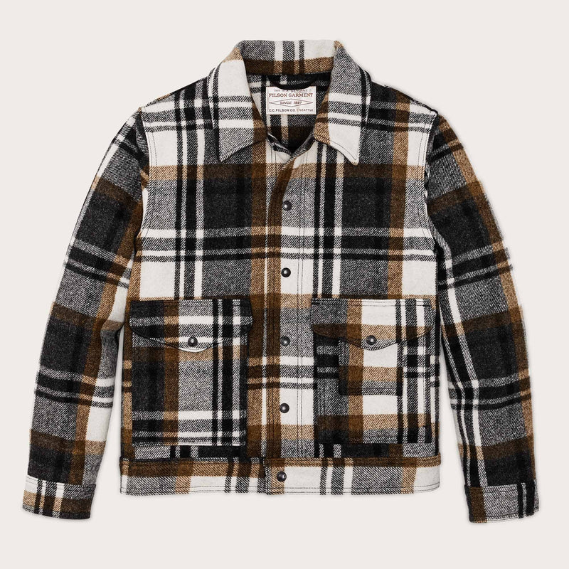 Mackinaw wool work jacket von Filson | Blue coal / copper heather plaid (Multicolour)