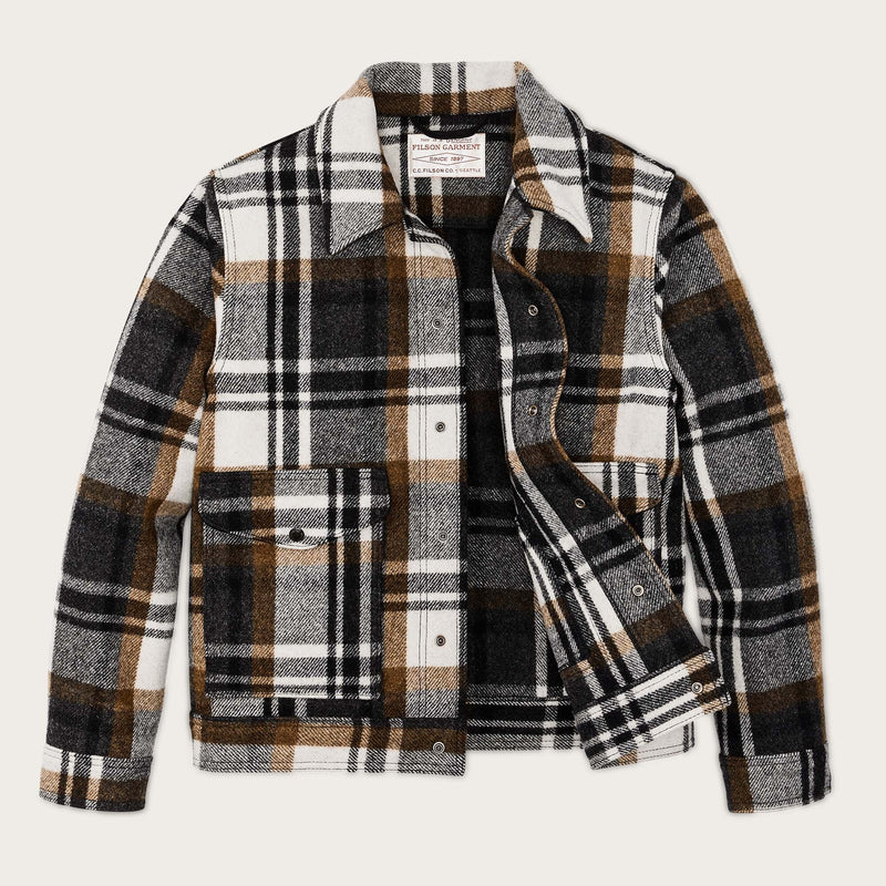 Mackinaw wool work jacket von Filson | Blue coal / copper heather plaid (Multicolour)