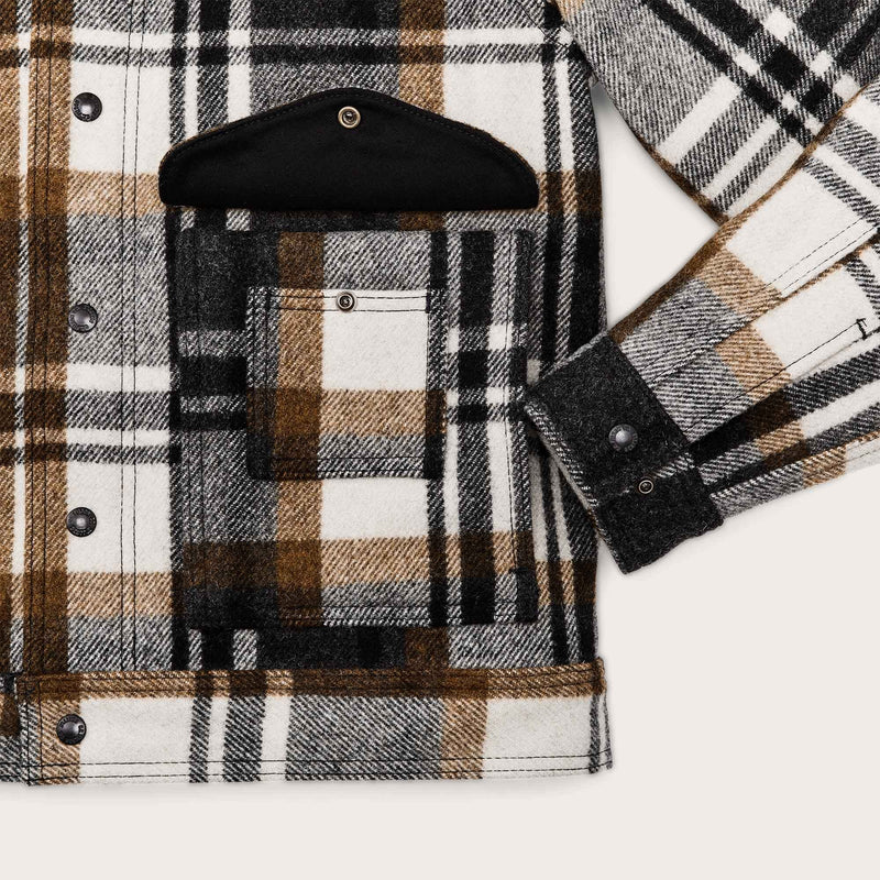 Mackinaw wool work jacket von Filson | Blue coal / copper heather plaid (Multicolour)