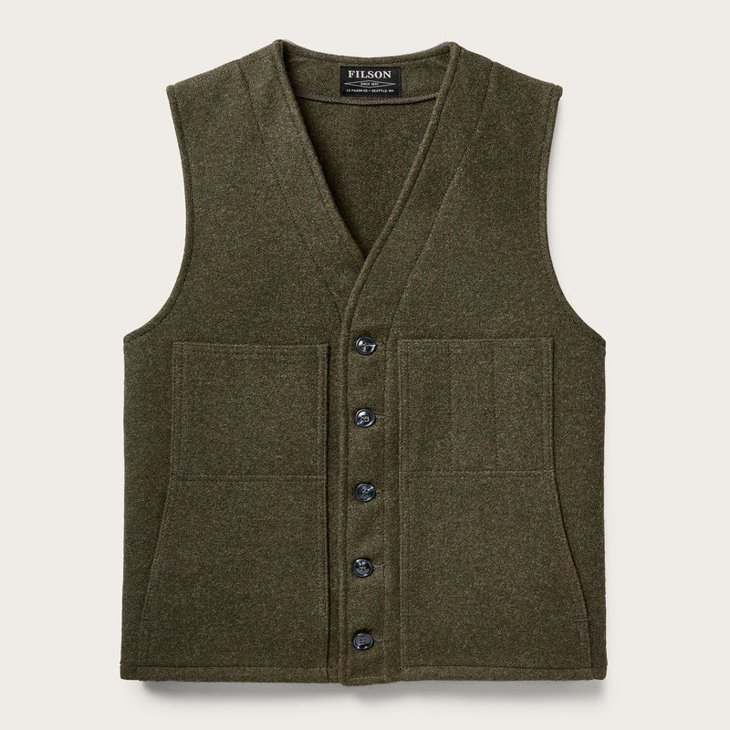 Mackinaw wool vest di Filson | Forest green (Green)