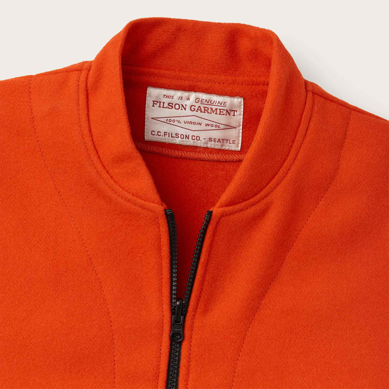 Mackinaw wool vest liner di Filson | Flame (Orange)