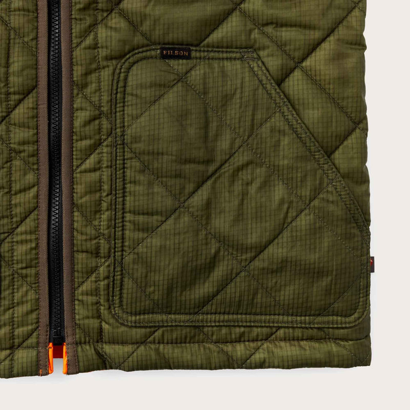 Eagle plains vest liner di Filson | Surplus green blaze (Green)