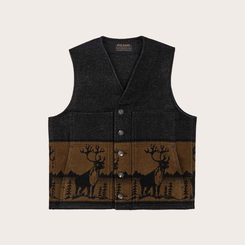 Klondike wool vest di Filson | Dark charcoal heather (Grey)