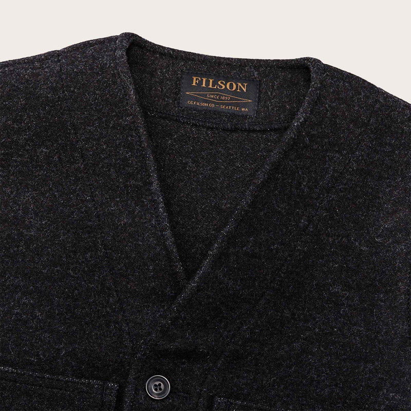 Klondike wool vest di Filson | Dark charcoal heather (Grey)