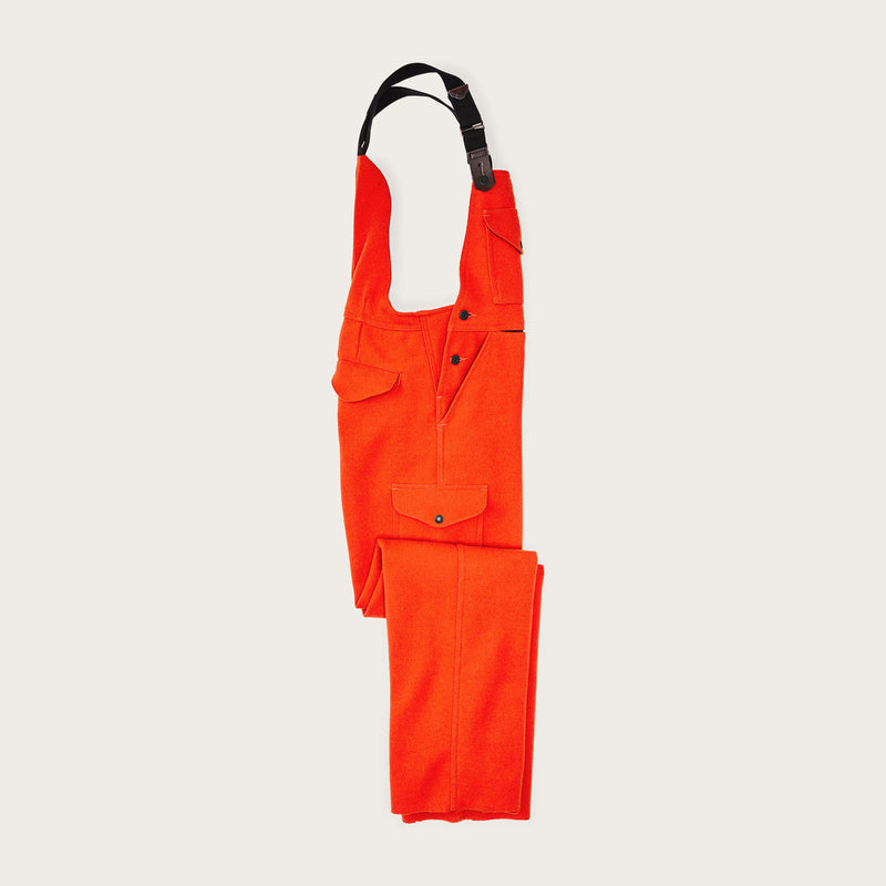 Mackinaw wool bibs par Filson | Flame (Orange)