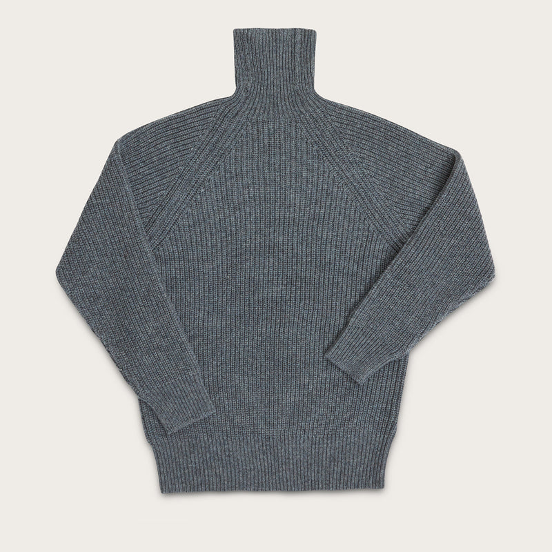 Bristol roll neck sweater di Filson | Heather gray (Grey)