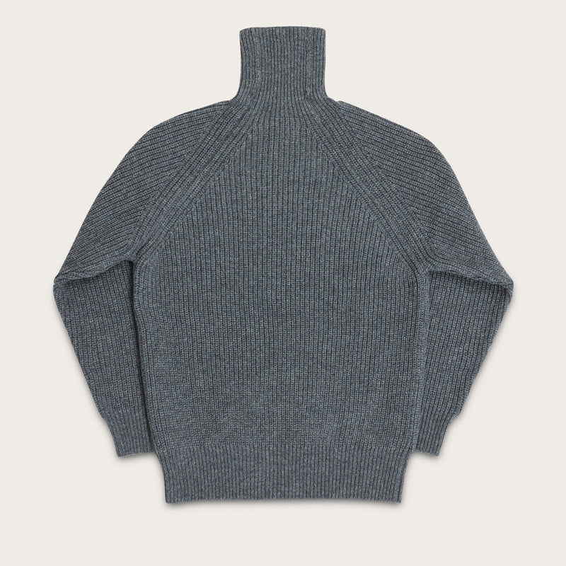 Bristol roll neck sweater di Filson | Heather gray (Grey)