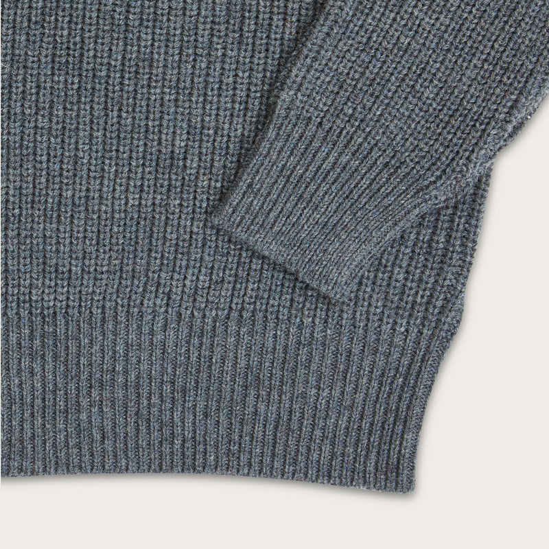 Bristol roll neck sweater di Filson | Heather gray (Grey)