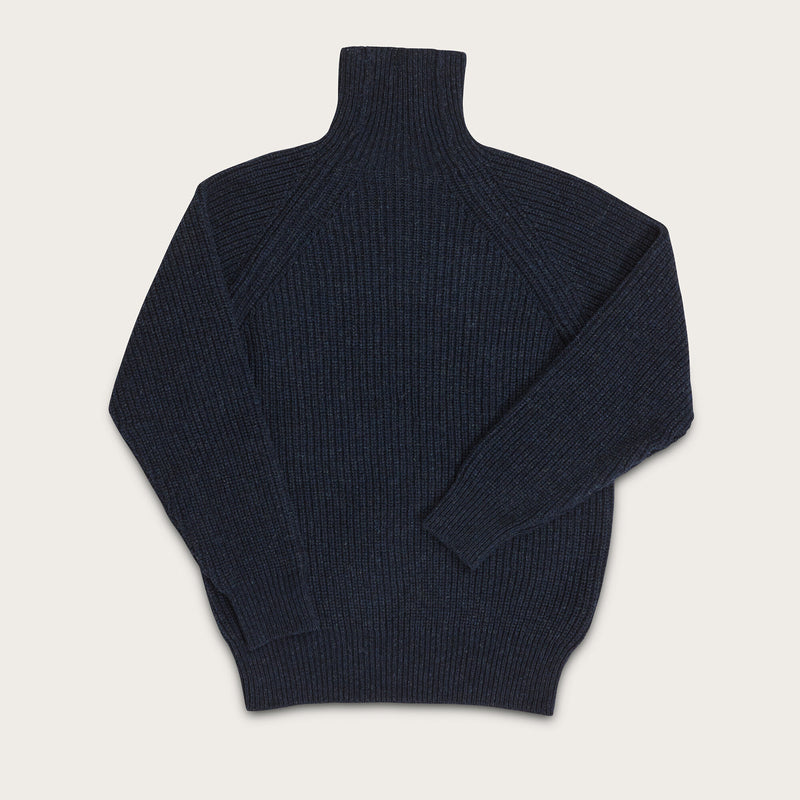 Bristol roll neck sweater di Filson | Dark navy heather (Blue)