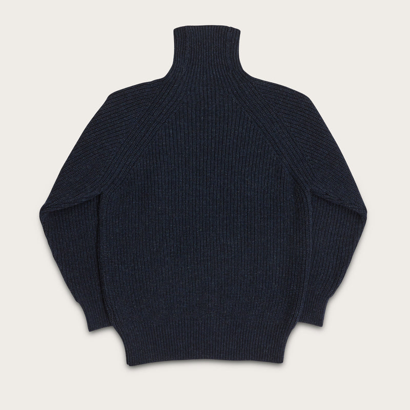 Bristol roll neck sweater di Filson | Dark navy heather (Blue)