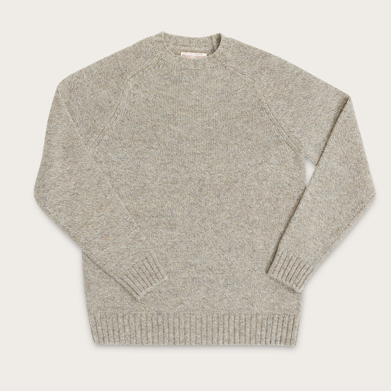 Irish wool 5-gauge sweater di Filson | Natural / brown melange (Beige)