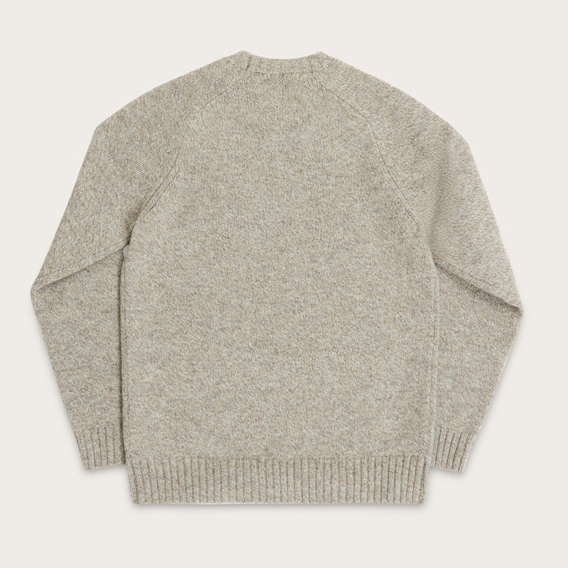 Irish wool 5-gauge sweater di Filson | Natural / brown melange (Beige)