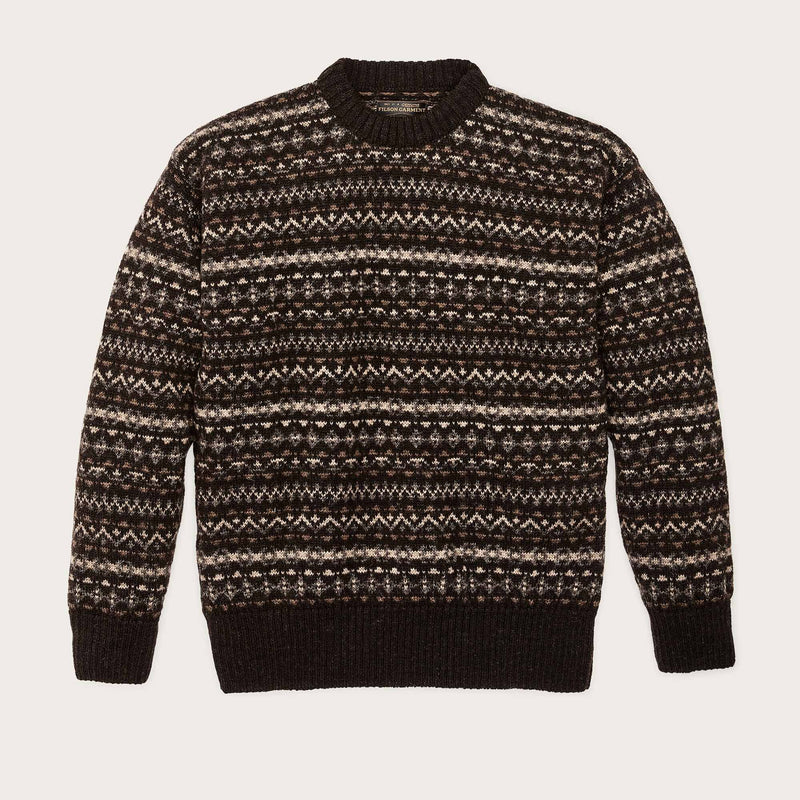 Fairisle crewneck sweater di Filson | Black / multi (Black)