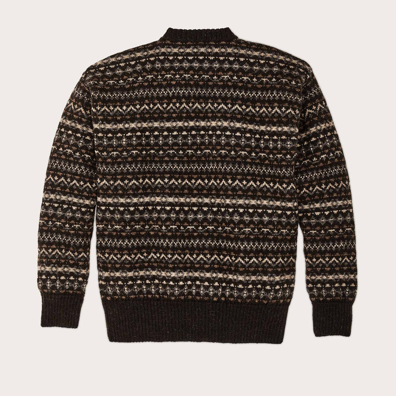 Fairisle crewneck sweater di Filson | Black / multi (Black)