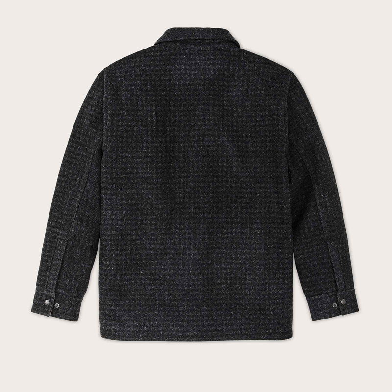 Lined mackinaw wool jac-shirt di Filson | Black marl / heather check (Black)