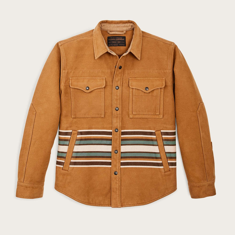 Beartooth jac-shirt di Filson | Golden brown multi stripe (Brown)