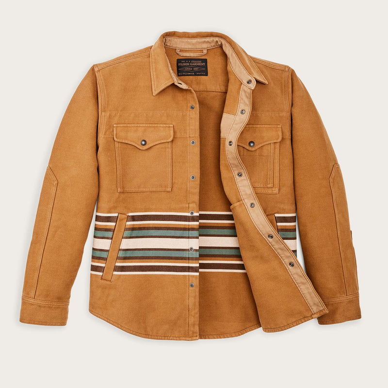 Beartooth jac-shirt di Filson | Golden brown multi stripe (Brown)