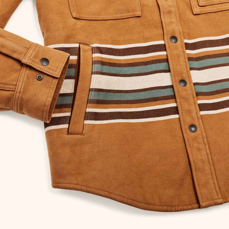 Beartooth jac-shirt di Filson | Golden brown multi stripe (Brown)