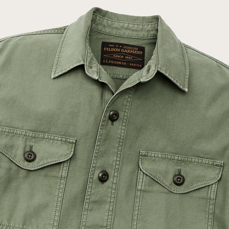 Field jac-shirt di Filson | Washed fatigue green (Green)