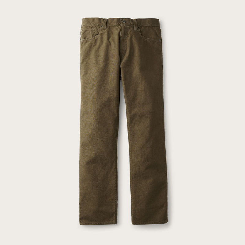 Dry tin cloth 5-pocket pants di Filson | Marsh olive (Green)