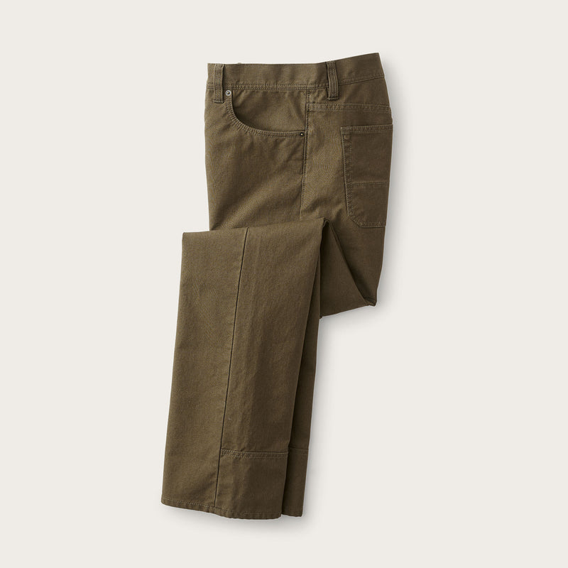 Dry tin cloth 5-pocket pants di Filson | Marsh olive (Green)
