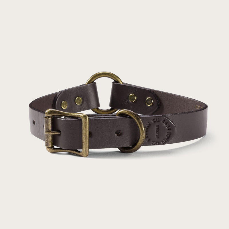 Bridle leather dog collar di Filson | Brown (Brown)