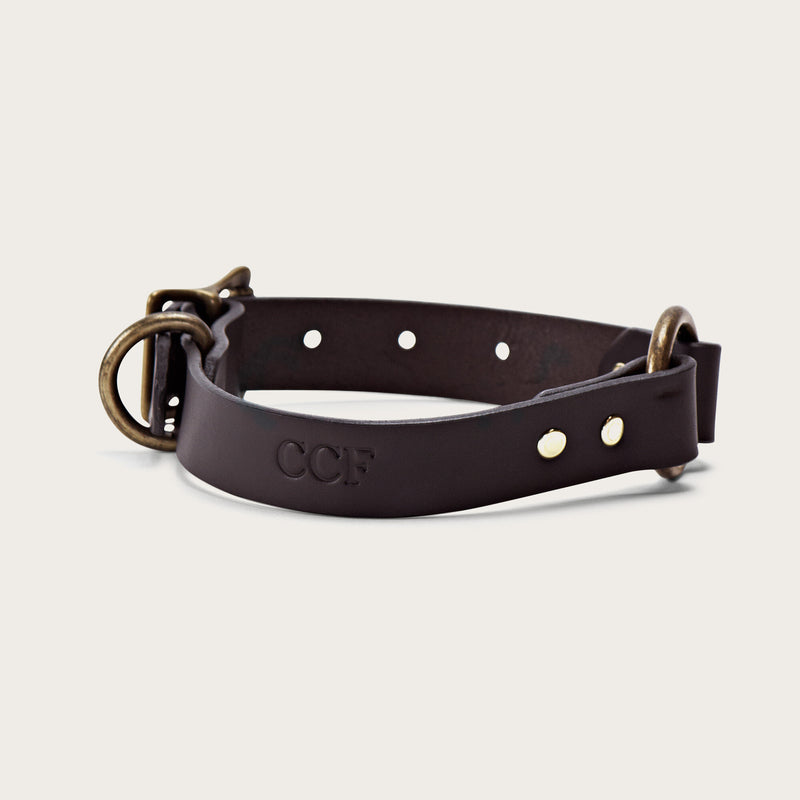 Bridle leather dog collar di Filson | Brown (Brown)