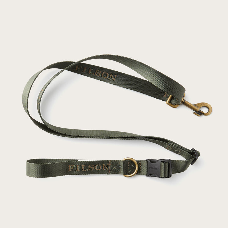 Adjustable nylon leash di Filson | Dark timber (Green)