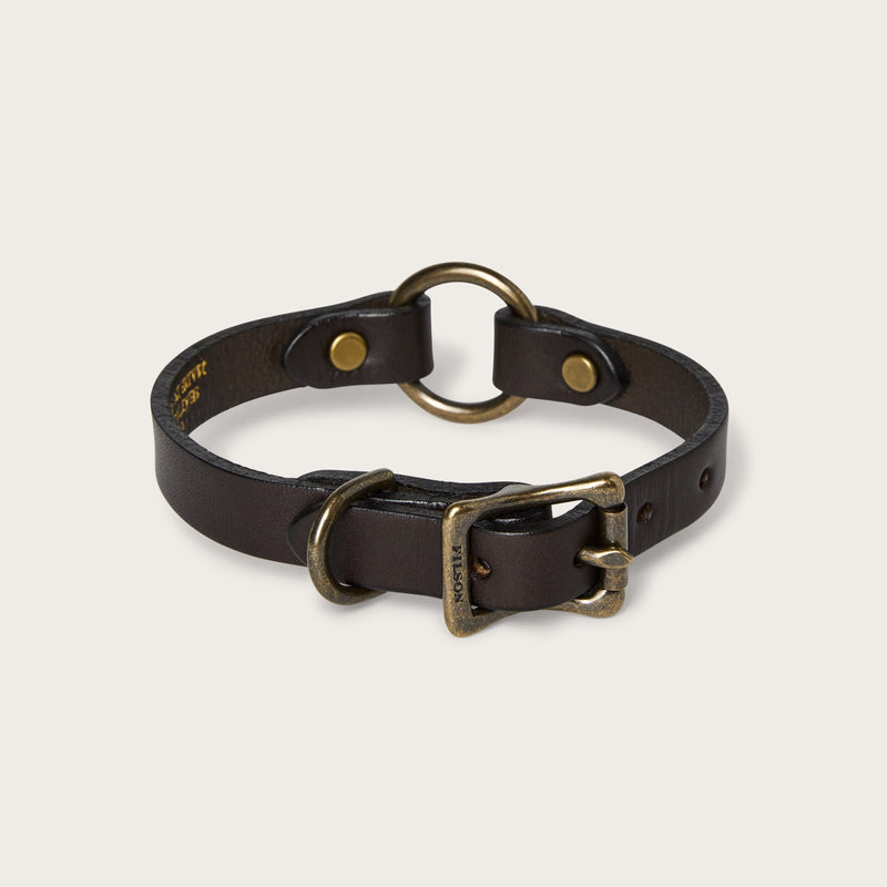 Bridle leather puppy collar par Filson | Brown (Brown)