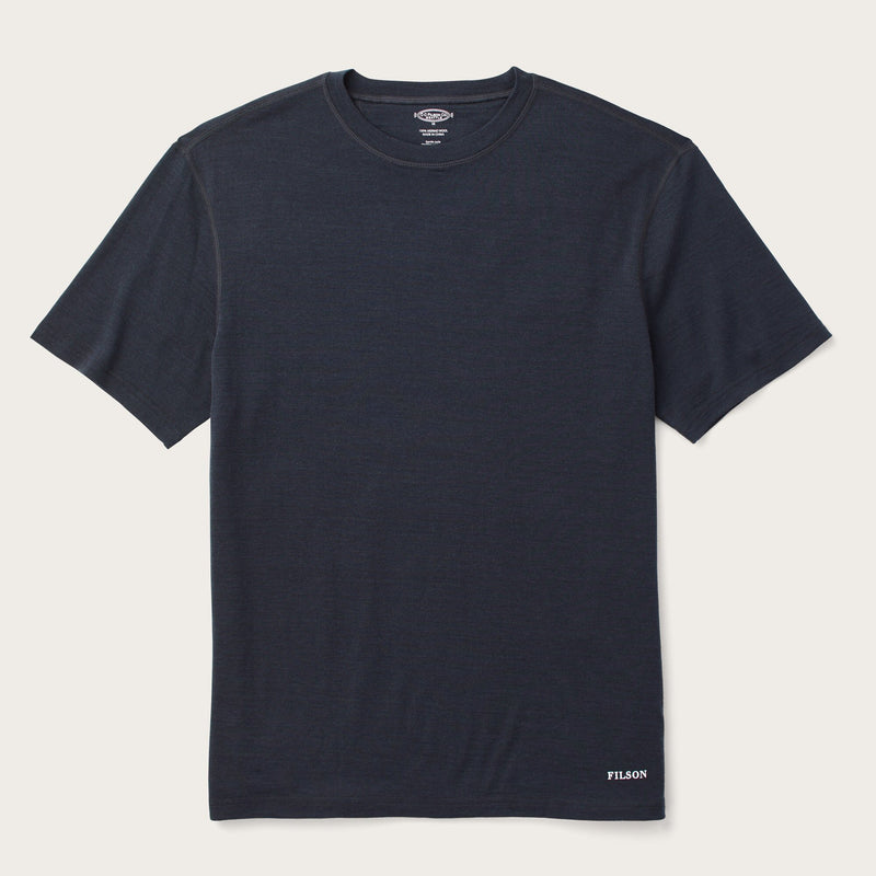 210g merino wool short sleeve crewneck by Filson | Dark navy (Blue)