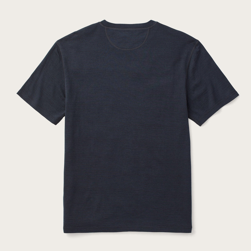 210g merino wool short sleeve crewneck by Filson | Dark navy (Blue)