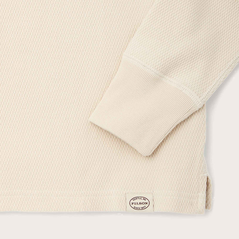 Waffle knit henley par Filson | Sand (Beige)