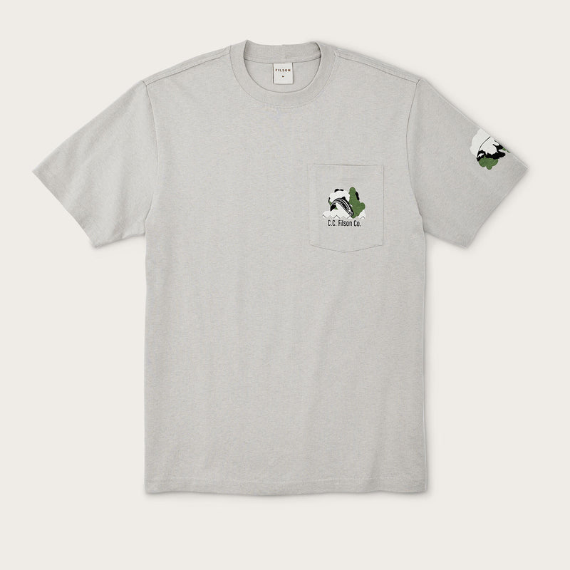 S/s pioneer graphic t-shirt par Filson | Steel game (White)
