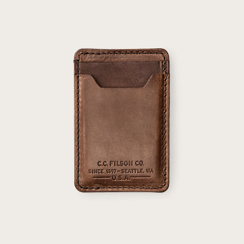 Filson leather card case di Filson | Natural brown (Brown)