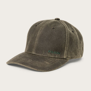 Cappellino logger in tin cloth con finish a olio di Filson | Otter green (Brown)