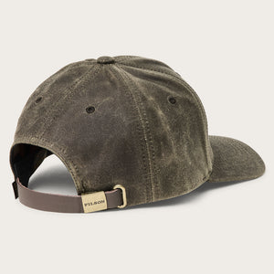 Cappellino logger in tin cloth con finish a olio di Filson | Otter green (Brown)