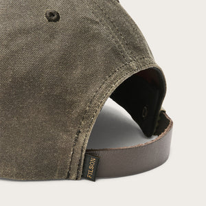 Cappellino logger in tin cloth con finish a olio di Filson | Otter green (Brown)