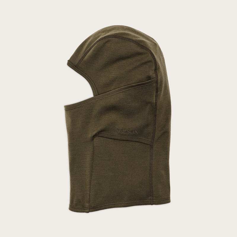 400g merino wool balaclava by Filson | Dark olive (Green)