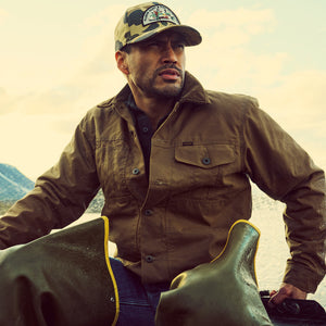 Logger cap by Filson | Tan camo / hunt fish (Multicolor)