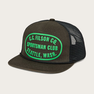 Trucker mesh cap by Filson | Dark forest / sports (Brown)