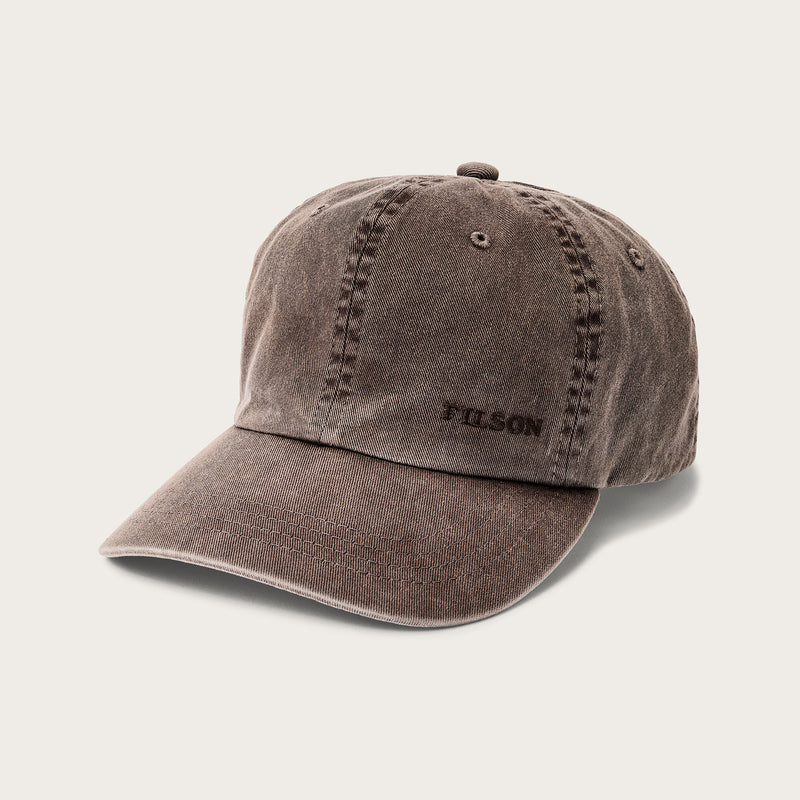 Washed low-profile logger cap di Filson | Washed brown (Brown)