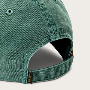 Washed low-profile logger cap by Filson | Washed green (Green)