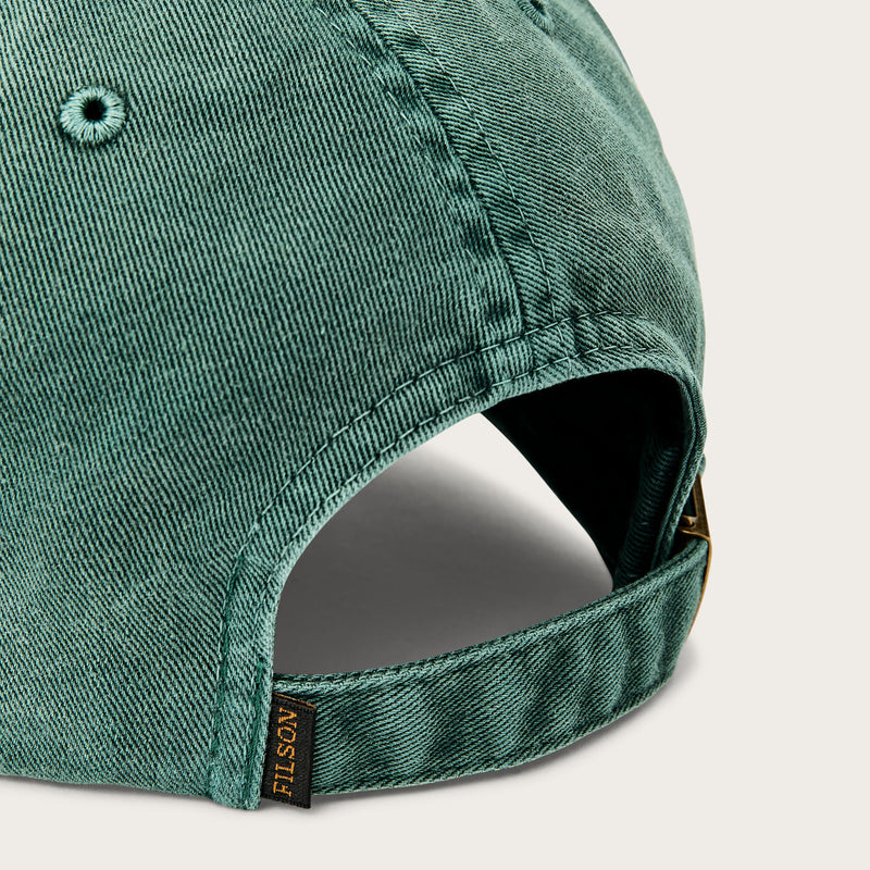 Washed low-profile logger cap by Filson | Washed green (Green)