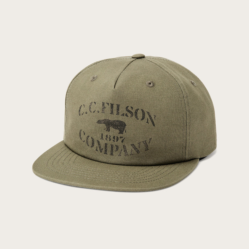 Stencil trucker cap di Filson | Olive (Green)