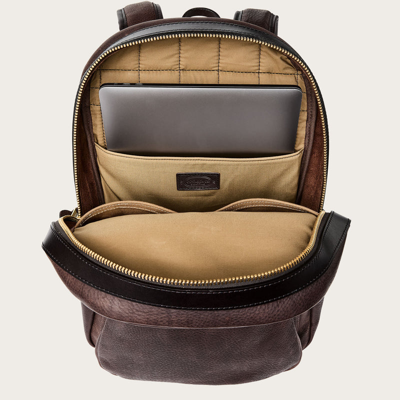 Heritage leather journeyman backpack by Filson | Ballard brown (Brown)