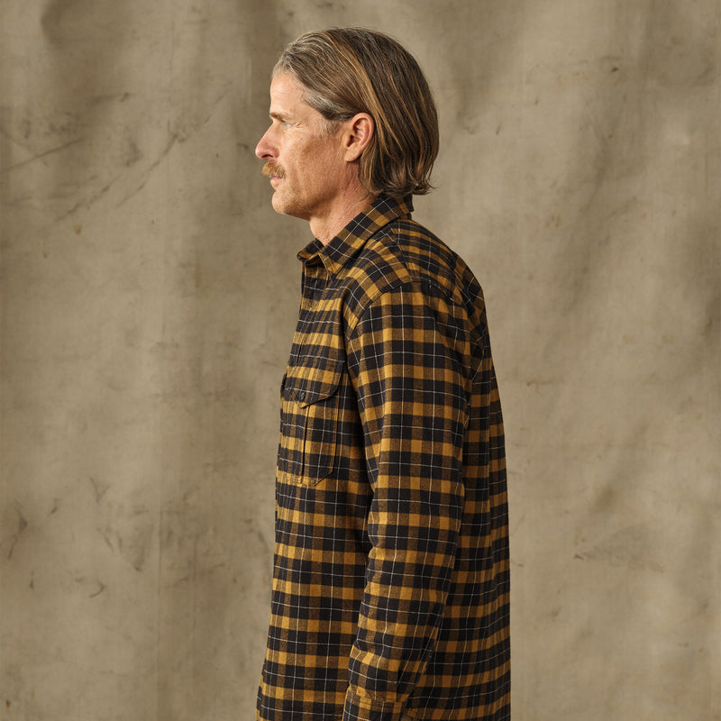 Alaskan guide shirt von Filson | Black / gold plaid (Yellow)