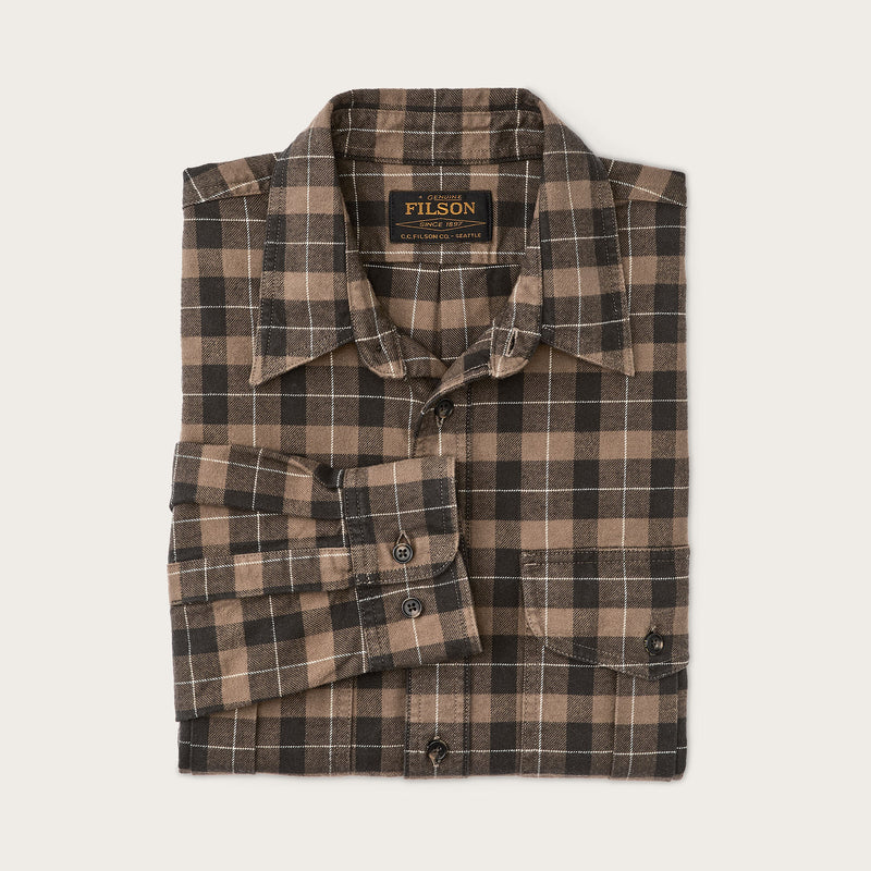 Camicia alaskan guide di Filson | Light brown / peat / multi pla (Brown)